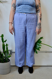 Periwinkle Linen Trousers