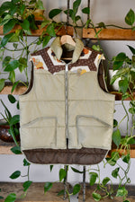 Floral Quilted Puffer Vest