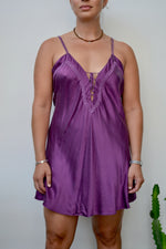 Violet Silk Slip