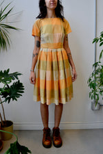 Tangerine & Sage Day Dress