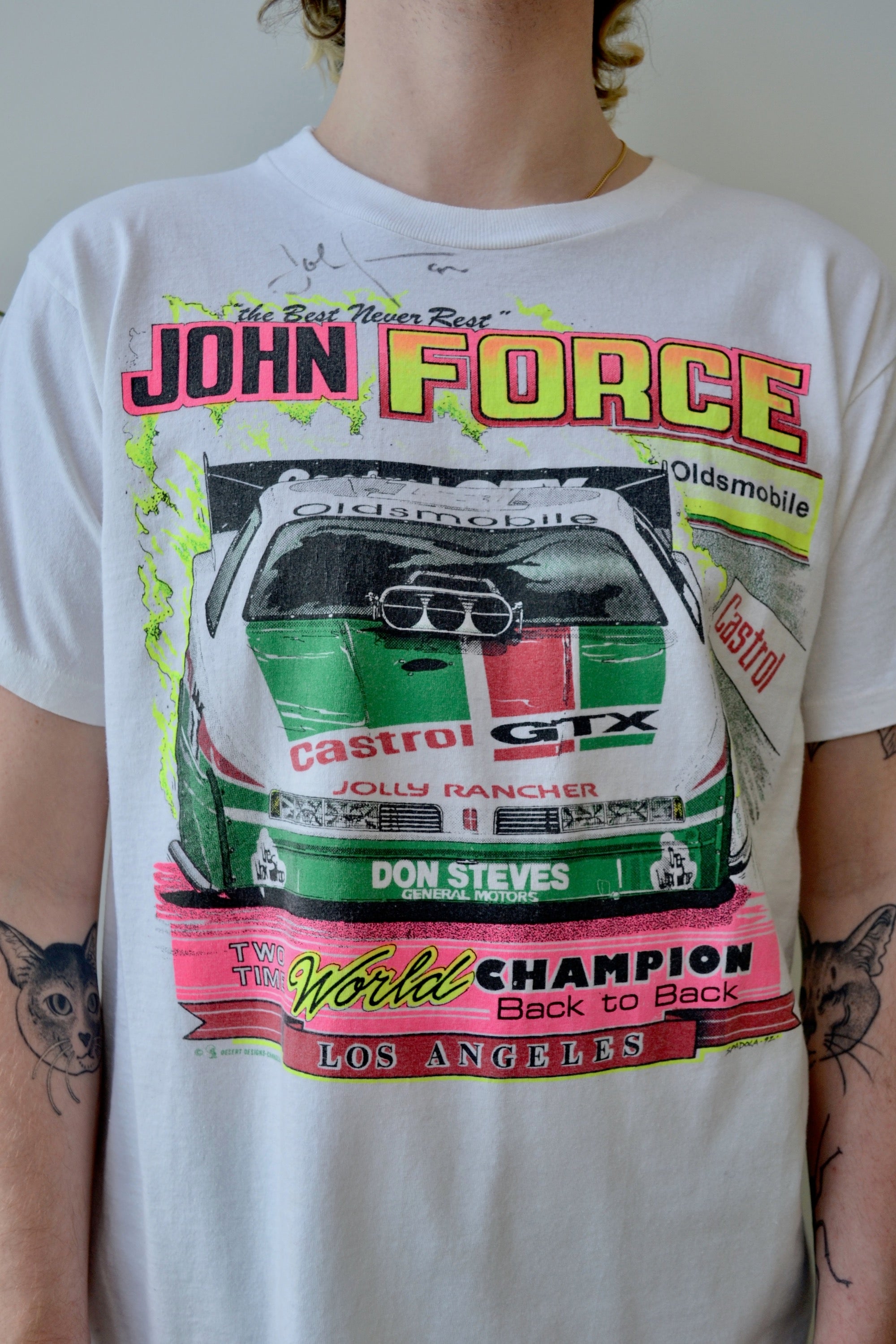 '92 John Force Signed Tee