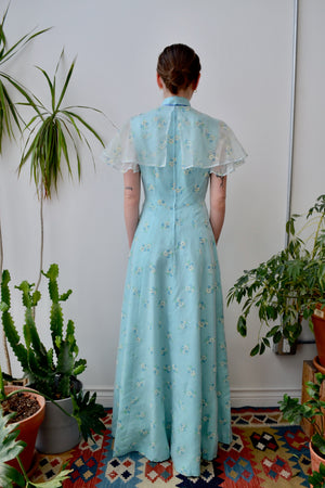 Seventies Capelet Spring Gown