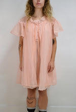 Peachy Nightie and Robe Set