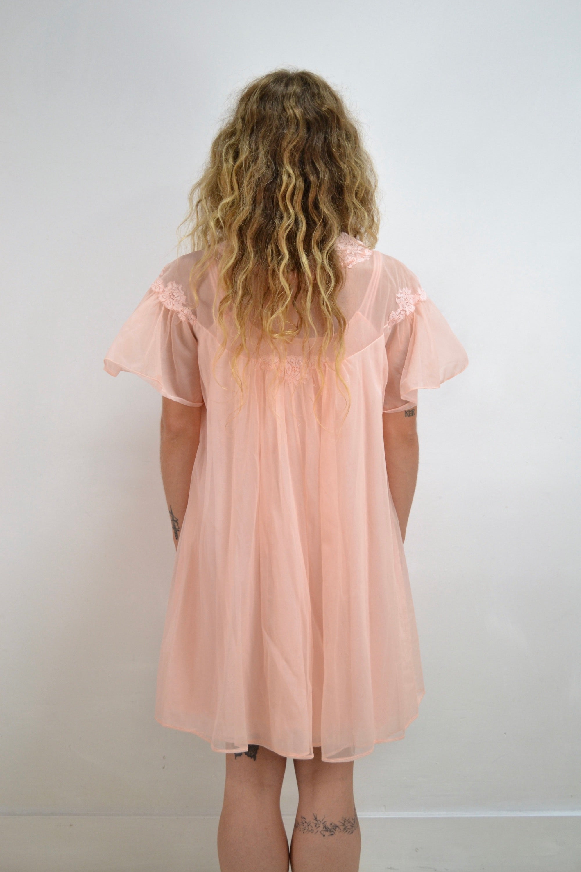 Peachy Nightie and Robe Set