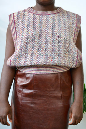 DVF Herringbone Knit Vest
