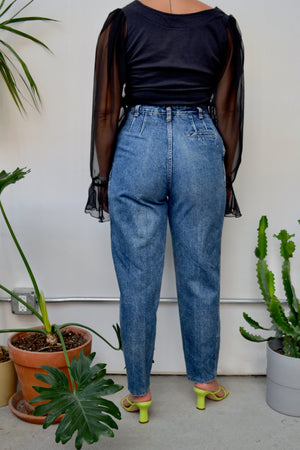 Nineties High Waist Taper Jeans