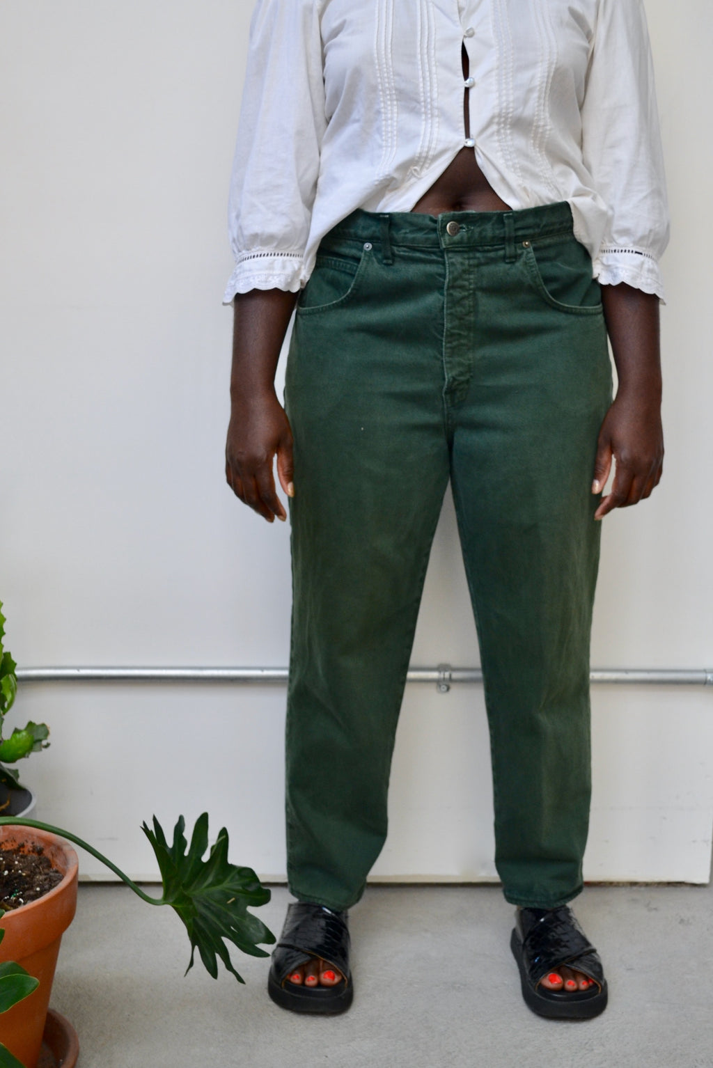 Forest Green Nineties Jeans