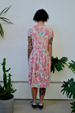 Cotton Candy Floral Day Dress