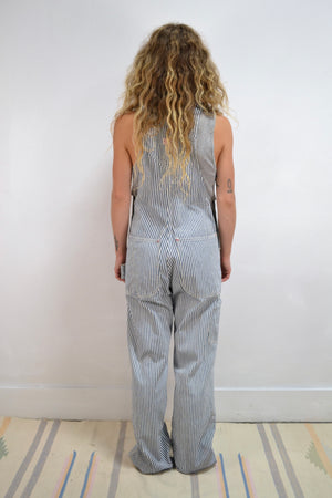 Budget King Hickory Stripe Union Made Overalls