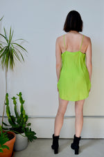 Lime Silk Slip