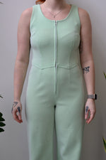 Cool Mint Ribbed Jumpsuit