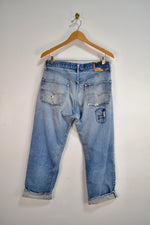 Perfectly Thrashed Levi 501 Selvedge Jeans