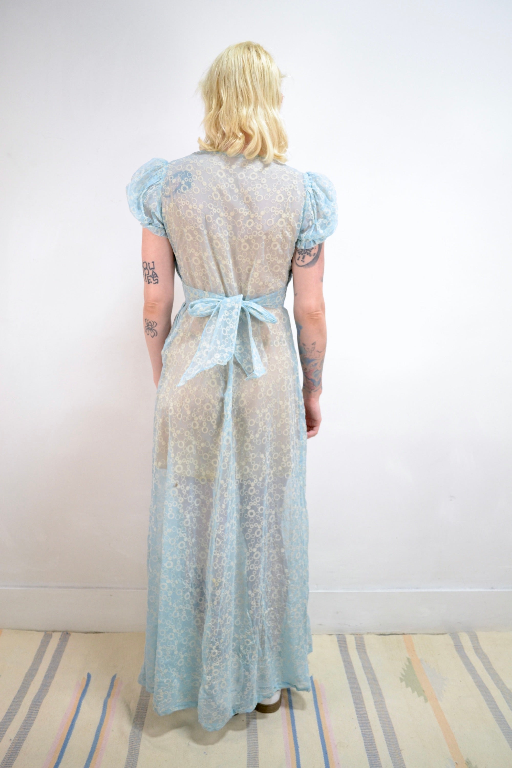 40s Sheer Little Bo Peep Dress