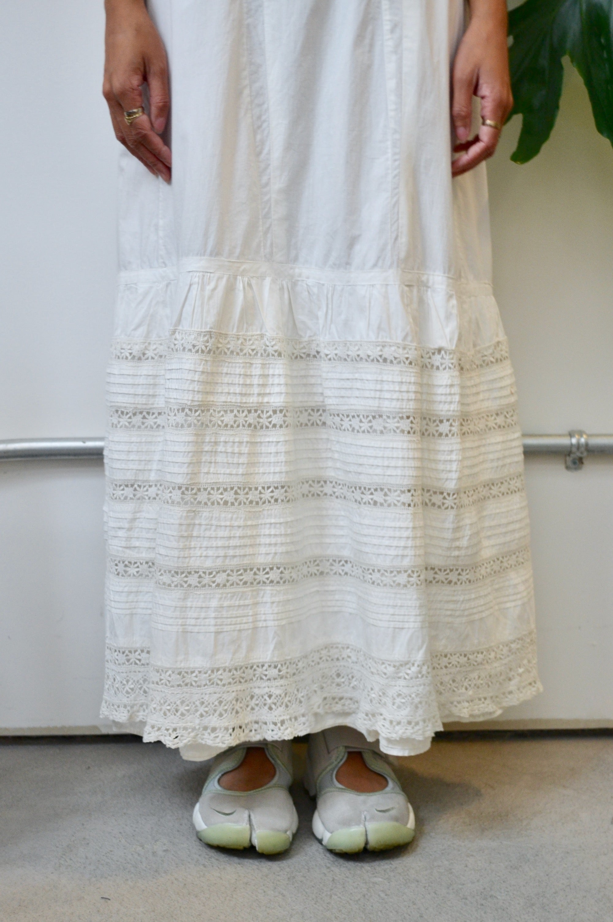 Edwardian White Cotton Underdress