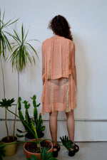 Twenties Sheer Peach Dress