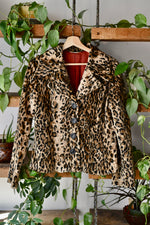 Velvet Leopard Print Jacket