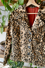 Velvet Leopard Print Jacket