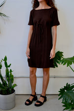 Seventies Chocolate Knit Dress