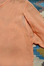 Peach Twenties Netting Lace Dress