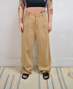 90s Eddie Bauer Herringbone Pleated Trousers