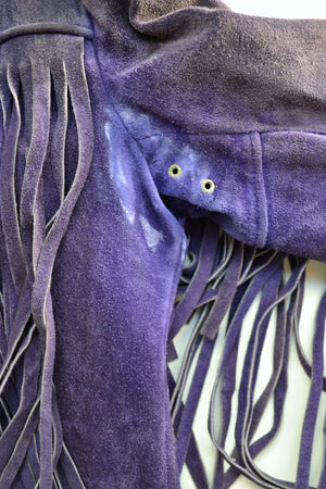 Sixties Purple Fringe Jacket