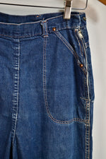 Misses Blue Bell 60s Side Zip Jeans