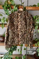 Velvet Leopard Print Jacket
