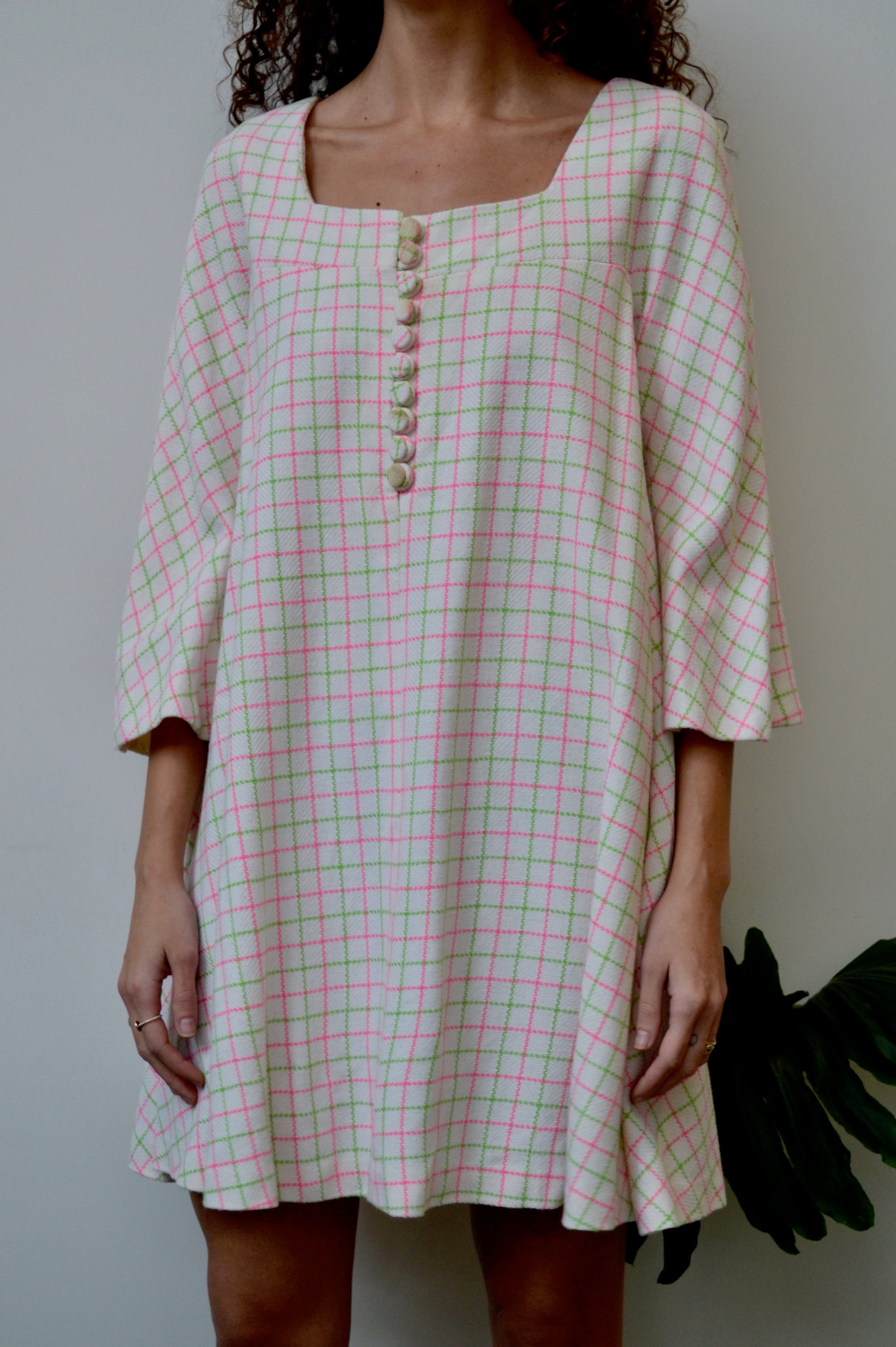 Sixties Watermelon Grid BabyDoll