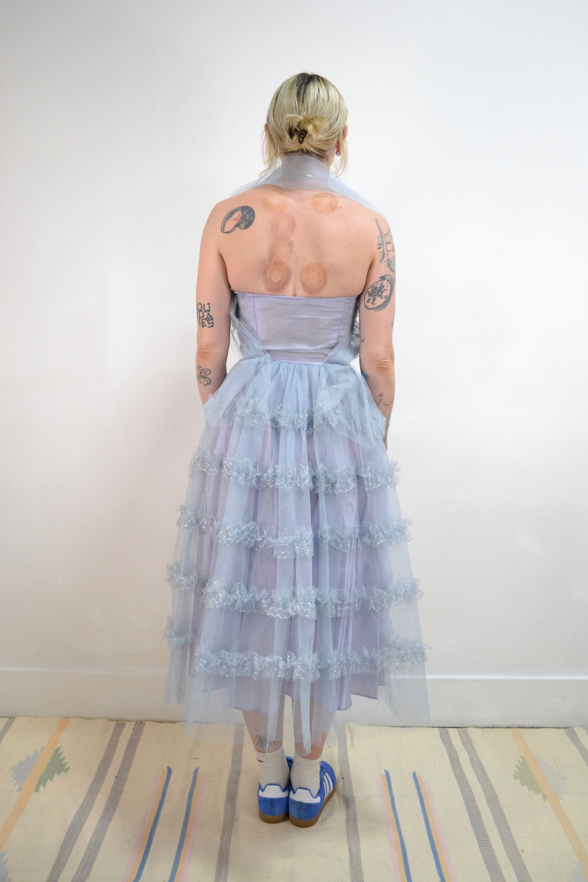 1950's Periwinkle Party Dress