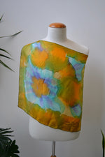 Vintage Tie Dye Remoy D'urville Paris Silk Scarf