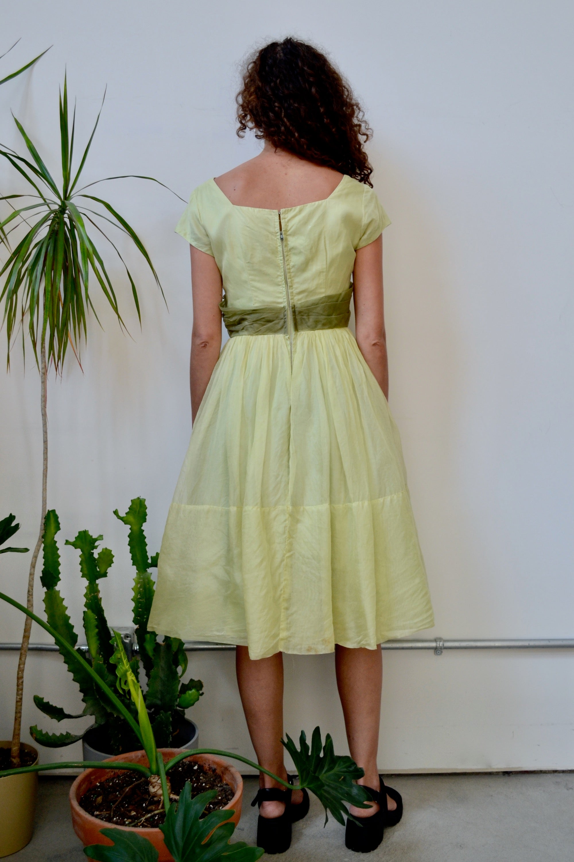 Vintage Baby Girl Party Dress - 50s Audrey Hepburn Style Polka Dot Swing Dress