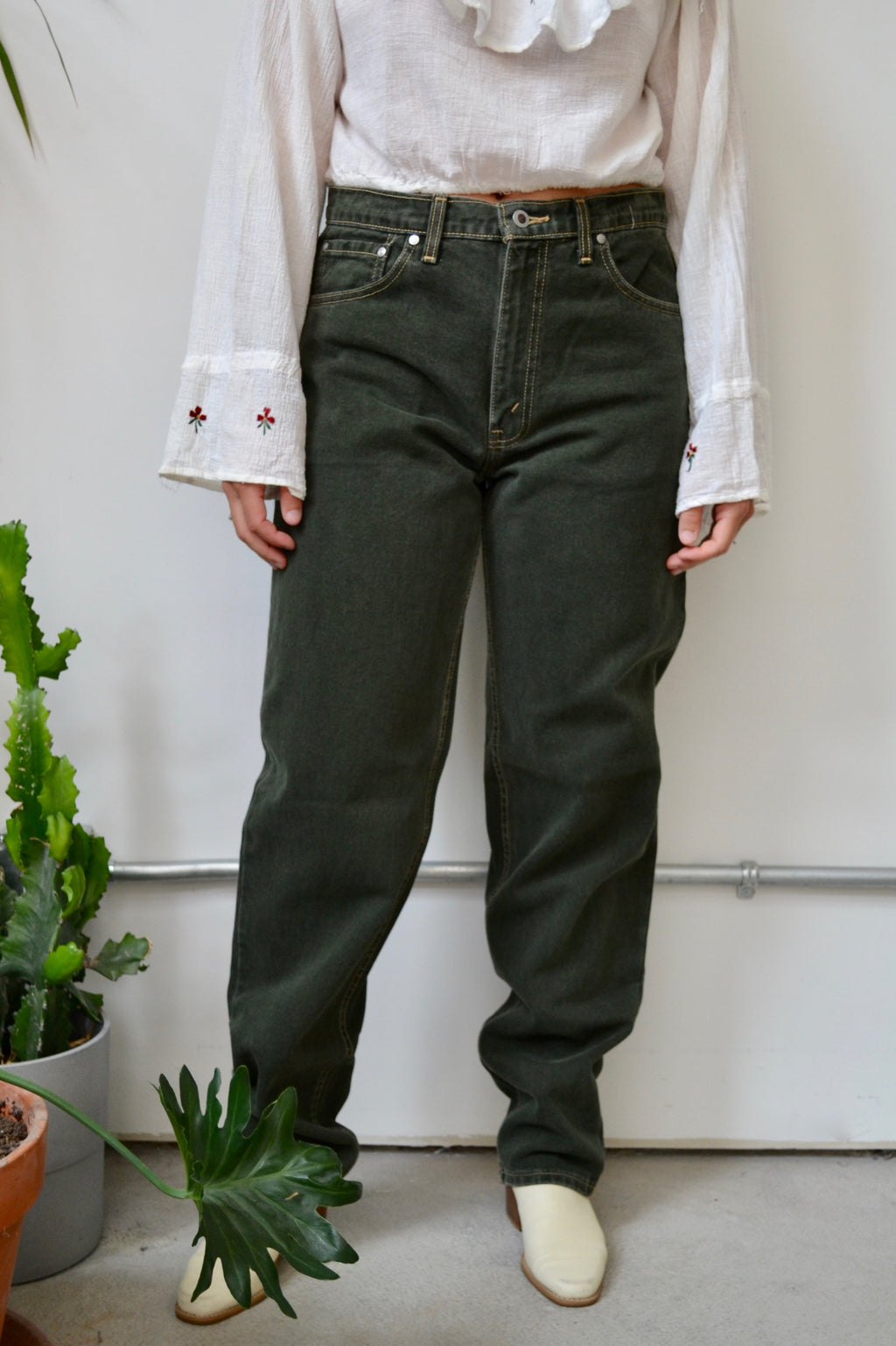 2000s Forest Green Silver Tab Levi's