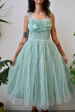 Aqua Tulle Party Dress