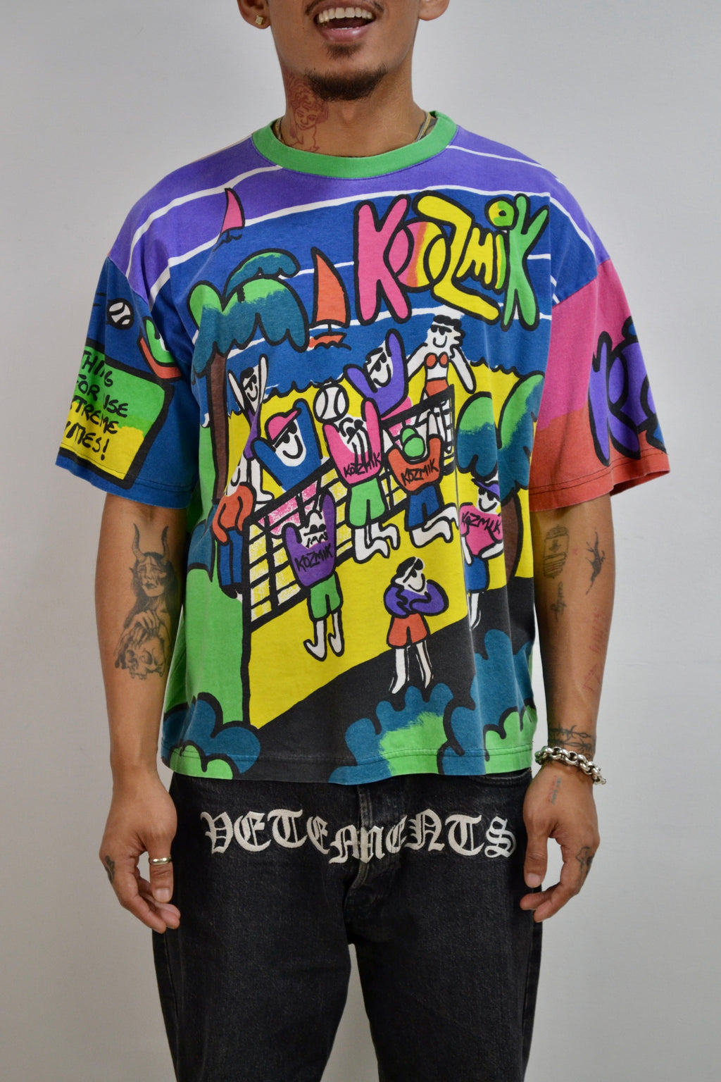 Rare 90s Kozmik Allover Print Tee