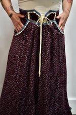 Plum Gunne Sax Floral Maxi