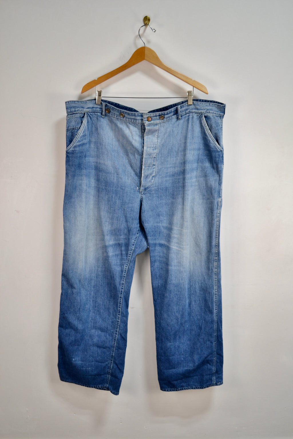 1940s Plus Size Headlight Denim Jeans