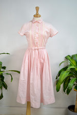 Baby Pink 50s Cotton Day Dress
