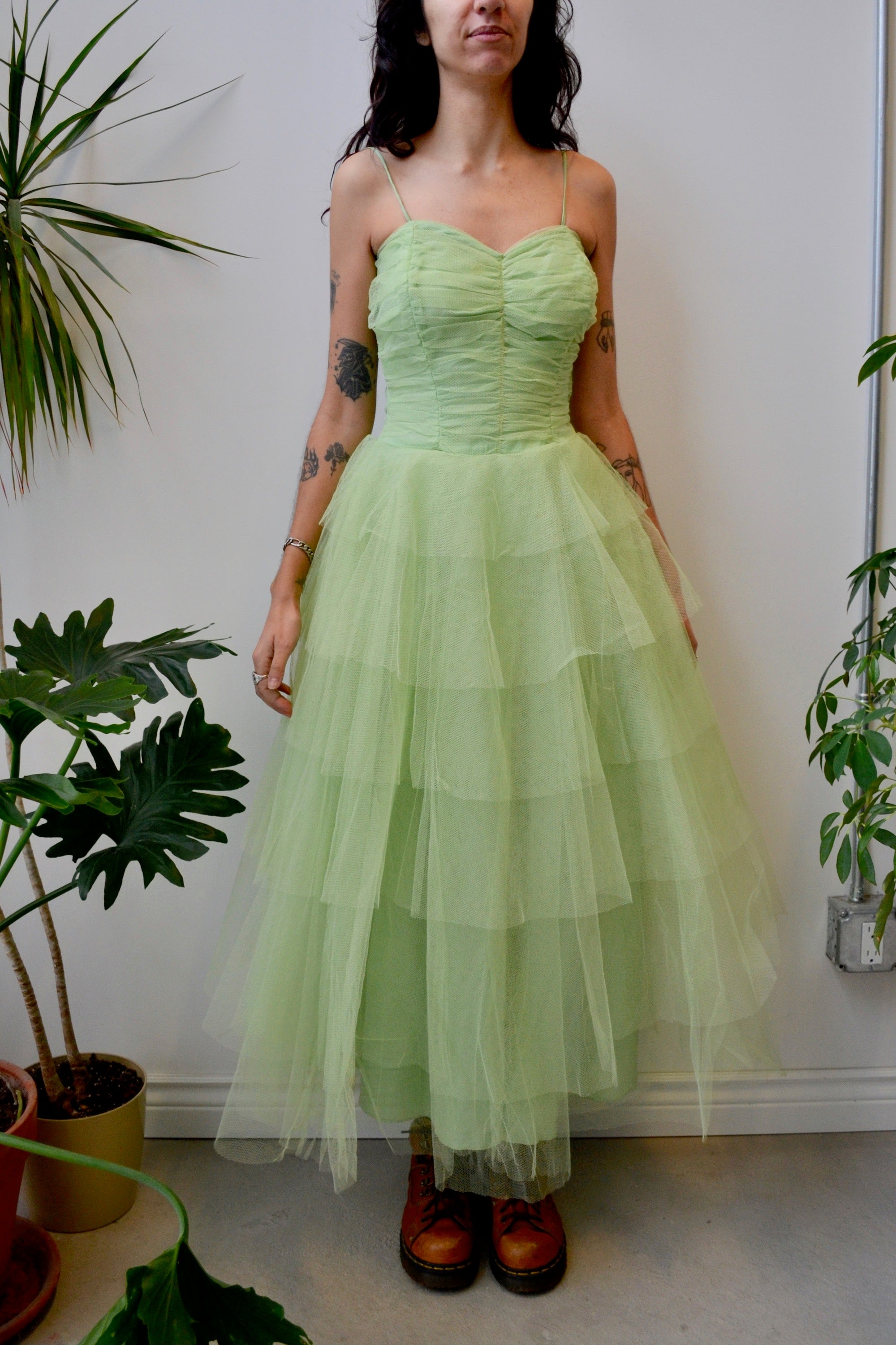 Mint Tulle Party Dress