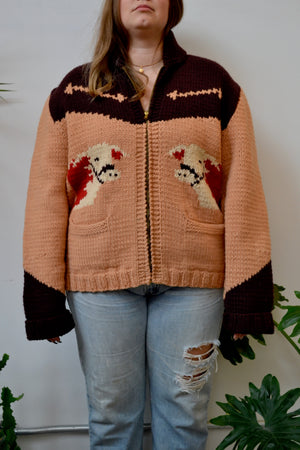 Hereford Cow Mary Maxim Sweater