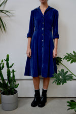 Blue Velvet Fifties Dress