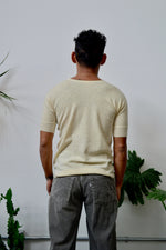 Cream Wool Thermal Tee