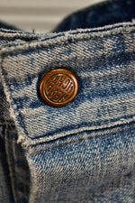1940s Plus Size Headlight Denim Jeans
