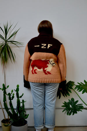 Hereford Cow Mary Maxim Sweater