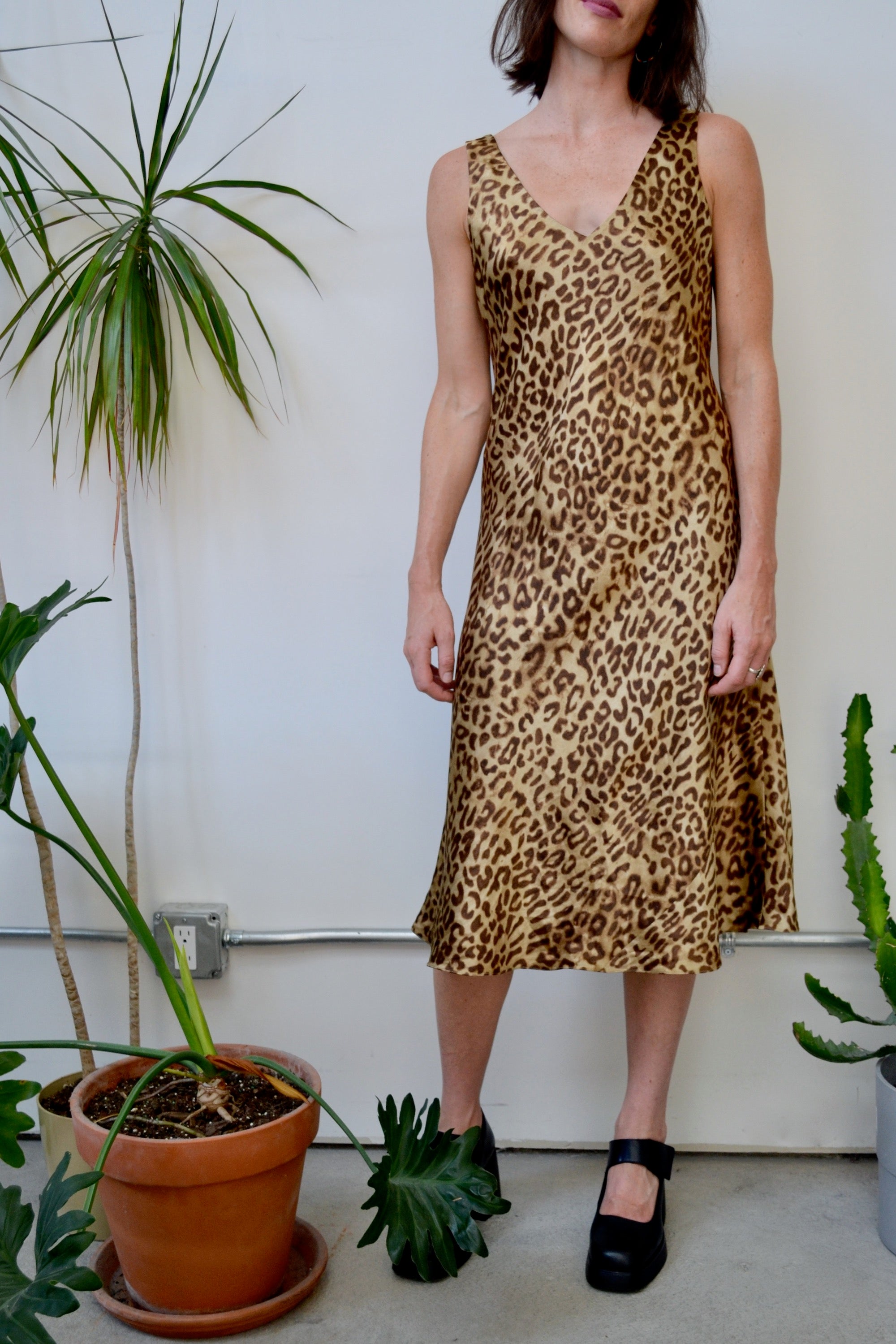 Silk Leopard Slip