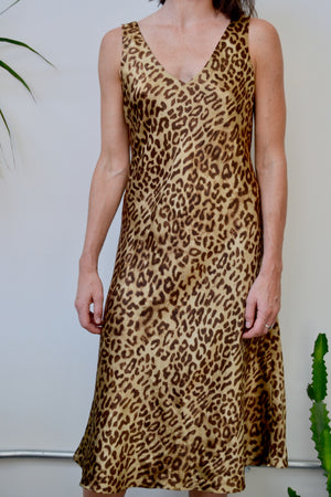 Silk Leopard Slip