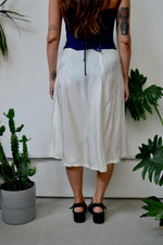 Vintage Cream Semi-Sheer Skirt