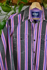 90s Striped Brush Popper