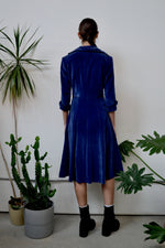 Blue Velvet Fifties Dress