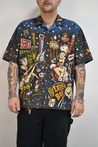 90s Vince Ray All-Over Print Casino Novelty Shirt