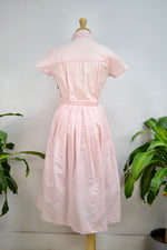 Baby Pink 50s Cotton Day Dress